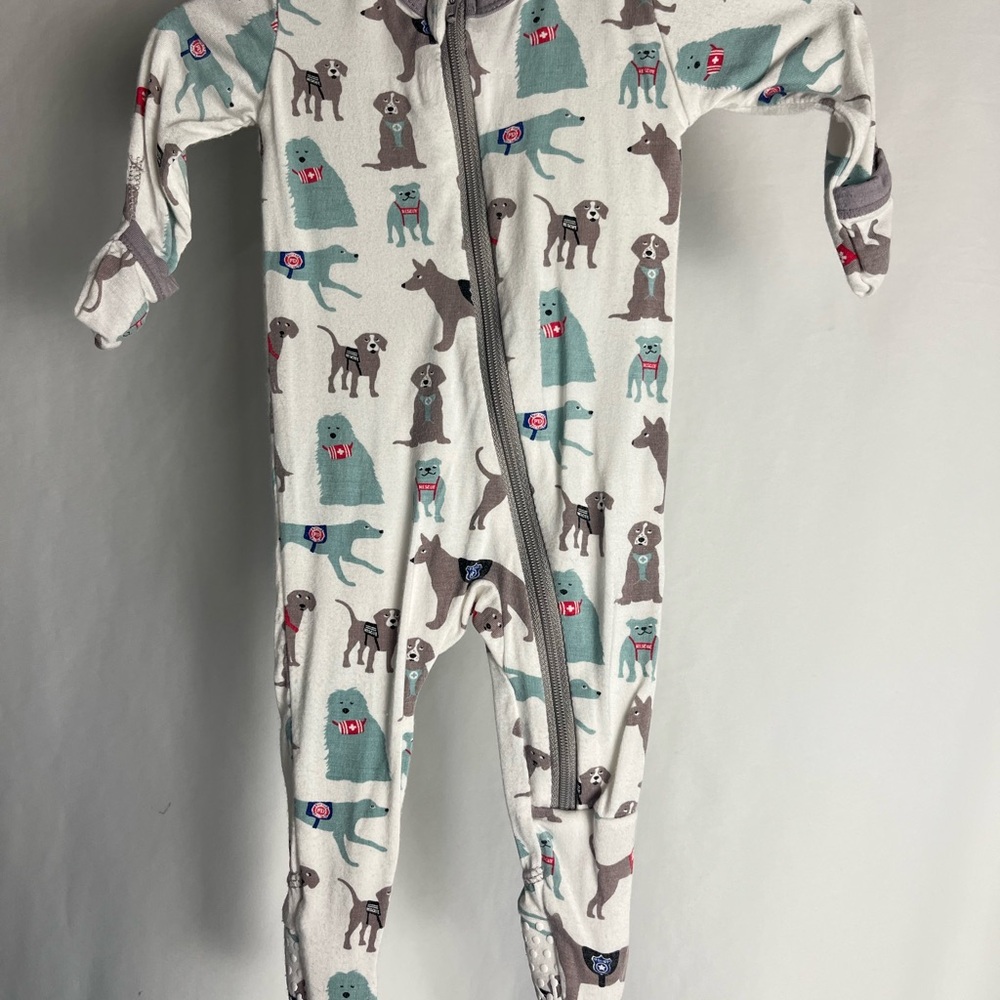 Kicker Pants Dog Print zipper One Piece